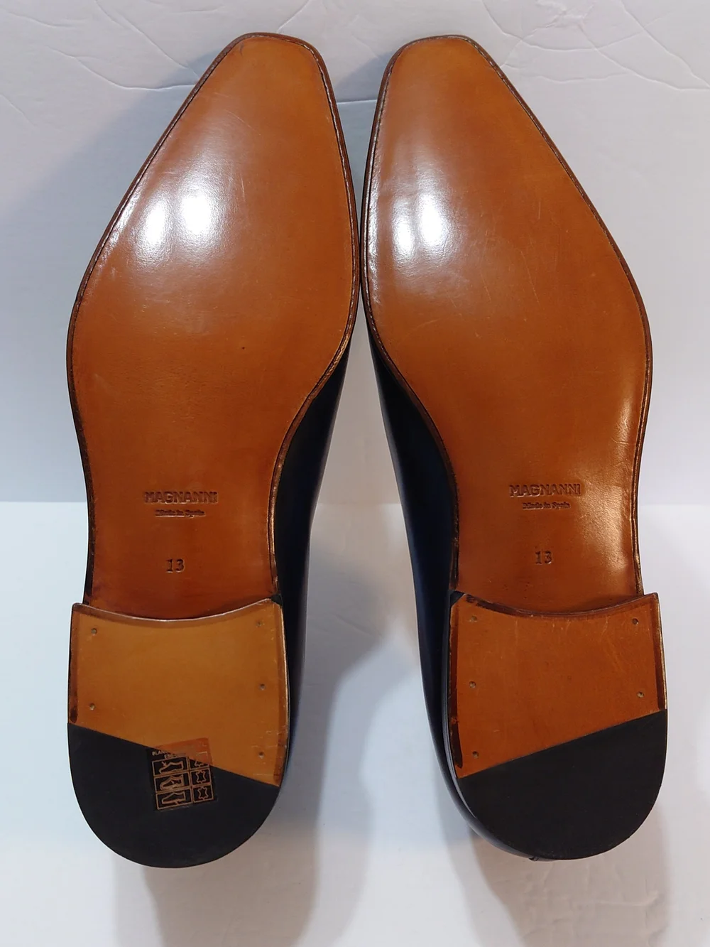Magnanni Beltran Monk Strap Shoes Navy Blue RARE TO FIND